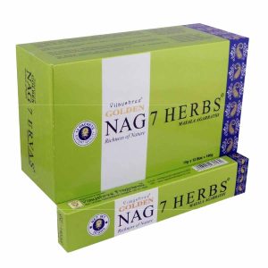 Incienso de India golden nag Seven Herbs
