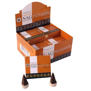 Incienso Golden Nag Palo Santo en conos