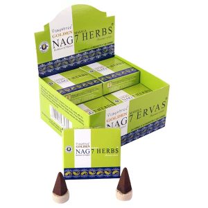 Incienso de india en conos Golden nag seven herbs