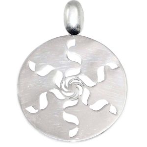 Colgante de plata Crop circle agrograma