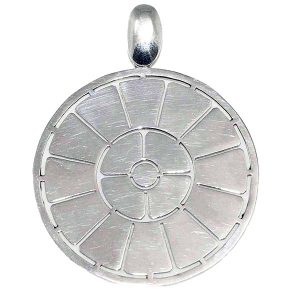 Colgante de plata crop circle