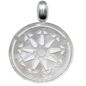 Colgante de plata crop circle