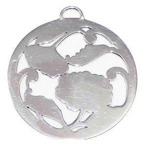 colgante de plata crop circle