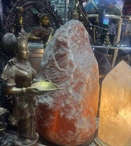 Amatista y Lámparas de Sal y Cuarzo en la Tienda sheila